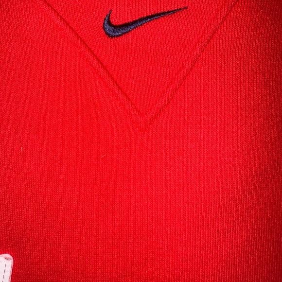 Vintage Nike LA Clippers Red and Navy Hoodie 2XL - Picture 4 of 9